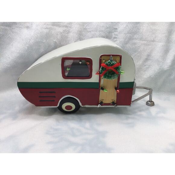 Retro Christmas Decor Airstream Camper - Picture 1 of 8